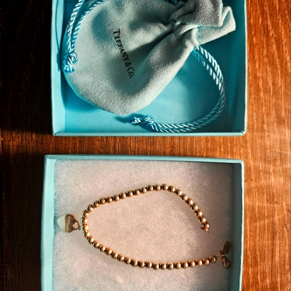 Tiffany & Co. Jewelry - Tiffany mini heart bead bracelet